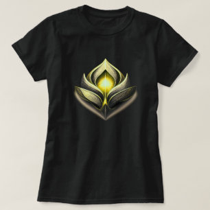 モダンラグジュアリーエンブレムグラフィック クリーンアブストラクト Tシャツ