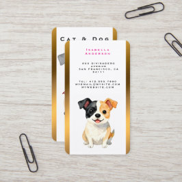 モダンラグジュアリーグルーミングドッグパーソナライズドコレクション 名刺