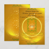 | モダンラグジュアリー返信カード 出欠カード (正面/裏面)