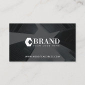 モダンラグジュアリー プロフェッショナル リアルエステート エージェント フォト 名刺 (裏面)