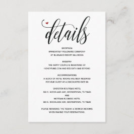 モダンラスティックウェディング 詳細案内カード v1 エンクロージャーカード