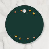 モダンラスティック オータムリーフ ブライダルシャワー フェイバータグ (裏面)