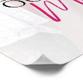 モダンラスティック シャワーレッツウェルカムサイン ポスター (角)