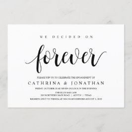 モダンラスティック, ブラックスクリプト, 婚約パーティー 招待状