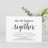 モダンラスティック, ブラックスクリプト, 婚約パーティー 招待状 (スタンド正面)