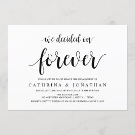 モダンラスティック, ブラックスクリプト, 婚約パーティー 招待状