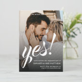 モダンラスティック 彼女はイエスと言った 婚約パーティー 招待状 (スタンド正面)