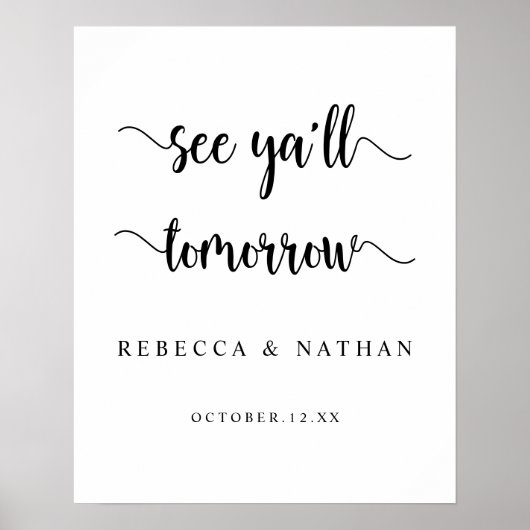 モダンラスティック、明日みんなに会おう ポスター (正面)