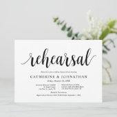 モダンラスティック, 結婚式リハーサルとディナー 招待状 (スタンド正面)