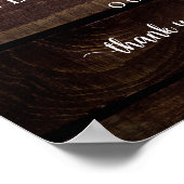 モダンラスティック, 結婚式リハーサルディナー歓迎ポ ポスター (角)