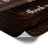 モダンラスティック, 結婚式リハーサルディナー歓迎 ポスター (角)