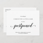 モダンラスティック, 結婚式招待状延期のお知らせ ポストカード (正面/裏面)