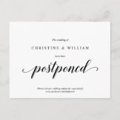 モダンラスティック, 結婚式招待状延期のお知らせ ポストカード (正面)