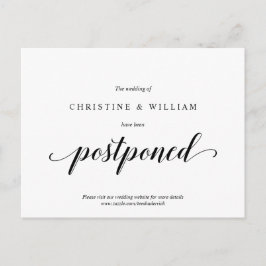 モダンラスティック, 結婚式招待状延期のお知らせ ポストカード