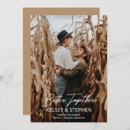 モダンラスティック Better Together フォトエンゲージメント アン 案内状