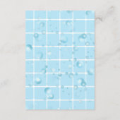 モダンラバーダッキー バブル ベビーシャワー エンクロージャーカード (裏面)