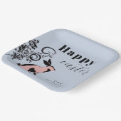 モダンラビットのイースターギフト（名前入り） ペーパープレート (傾斜あり)