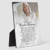 モダンラビングメモリーマーブルフォト＆クォートプレーク フォトプラーク (側面)