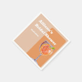 モダンラブ アット ファースト スプリッツ ブライダルシャワー スタンダードカクテルナプキン (角)