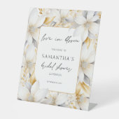 モダンラブ・イン・ブルーム フラワーウェルカム ブライダルシャワー 台座サイン (正面)