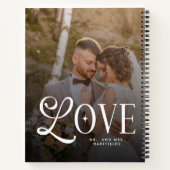 モダンラブ オーダーメイド ウェディング 2枚の写真 結婚式 ノートブック (裏面)