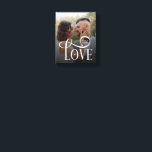 モダンラブ カスタム ウェディング フォト カップル モノグラム キャンバスプリント<br><div class="desc">お気に入りのウェディングやエンゲージメントの写真を、このモダンラブ カスタム ウェディング フォト カップル モノグラム キャンバス プリントで、見事なウォールアートに仕上げましょう。清潔なライン、柔らかなモダンなタイポグラフィー、そして洗練されたモノグラムでデザインされたこのキャンバスは、特別な瞬間をエレガントで親密、そして永遠にスタイリッシュなインテリアに変えます。

寝室、リビングルーム、廊下、またはウェディングギャラリーウォールに飾ると、どんな空間にも温かさとロマンスを瞬時に加えます。</div>