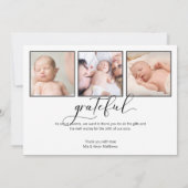 モダンラブ フォトコラージュ 誕生日 案内状 (裏面)