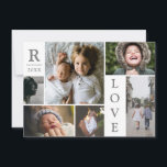 モダンラブ ホワイト カラー ブロック ファミリー フォト コラージュ シーズンカード<br><div class="desc">モダンラブ ホワイト & グレー カラー ブロック ファミリー フォト コラージュ クリスマス & ニューイヤー カード - 個人的な愛の言葉、家族の名前、年、イニシャルをエレガントなグリッド レイアウトで配置。モダンで洗練されたこのデザインは、6 枚のあなた自身の写真を美しく表示します。どんな部屋のインテリアにも合わせやすいカラーバリエーションが揃っています。祖父母、親、家族、友人、愛する人への素敵なホリデーやクリスマスの記念カードに。写真とテキストを簡単にカスタマイズできます。</div>