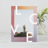 モダンラブ ヴァレンタインデー グラデーション オンブレ カード (スタンド正面)