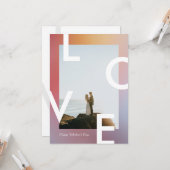 モダンラブ ヴァレンタインデー グラデーション オンブレ カード (正面/裏面インサイチュ)