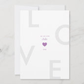 モダンラブ ヴァレンタインデー グラデーション オンブレ カード (裏面)