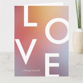 モダンラブ ヴァレンタインデー グラデーション オンブレ カード