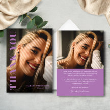 モダンラベンダーパープル写真卒業