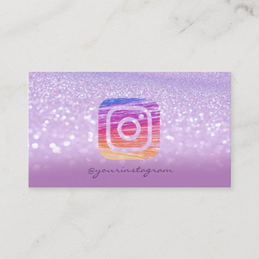 モダンラメボケ, Instagram ソーシャルメディア 名刺 (正面)