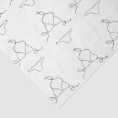 モダンランジェリーパターンの大人かわいいパッケージ 薄葉紙 (詳細)