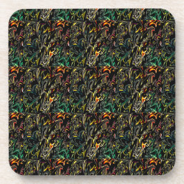 モダンリッチフェイクキルトダーク数々のカラーパターン コースター