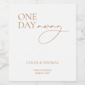 モダンリハーサル遠くにディナー ワインラベル (シングルラベル)