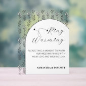 モダンリングや輪が温ま結婚る アクリルサイン (ニュートラル)