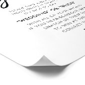 モダンリングや輪ゲームフローラブライダルシャワー標識 ポスター (角)