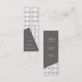 モダンリングや輪シンプル幾何パターモダンンスタイリッシュ スキニー名刺 (正面/裏面)