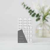 モダンリングや輪シンプル幾何パターモダンンスタイリッシュ 名刺 (スタンド正面)