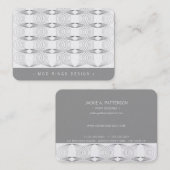 モダンリングや輪シンプル幾何パターモダンンスタイリッシュ 名刺 (正面/裏面)