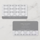 モダンリングや輪シンプル幾何パターモダンンスタイリッシュ 名刺 (正面/裏面)