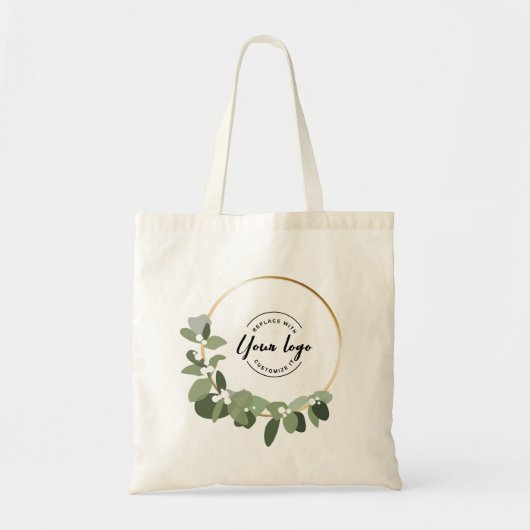 モダンリースあなたのロゴここカスタムの休日 トートバッグ (正面)