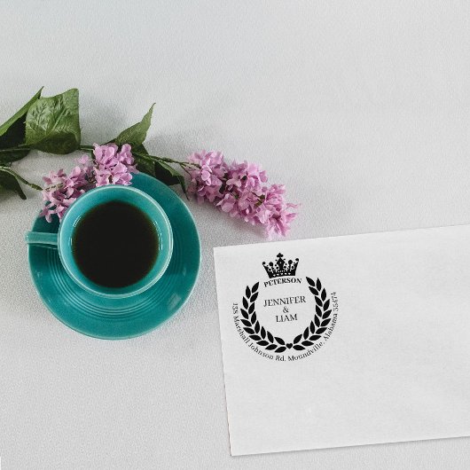 モダンリースとクラウンカスタム差出人住所 ラバースタンプ