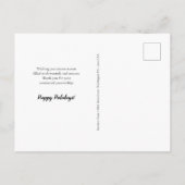 モダンリースカスタムロゴの感謝してい業務 シーズンポストカード (裏面)