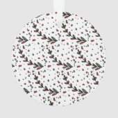 モダンリースベビーの初めてのクリスマス写真 オーナメント (裏面)