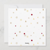 モダンリースベリーベメリーアと明るいクリスマス シーズンカード (裏面)