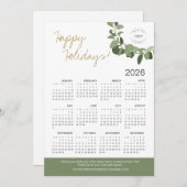 モダンリース2025年カレンダー シーズンカード (正面/裏面)