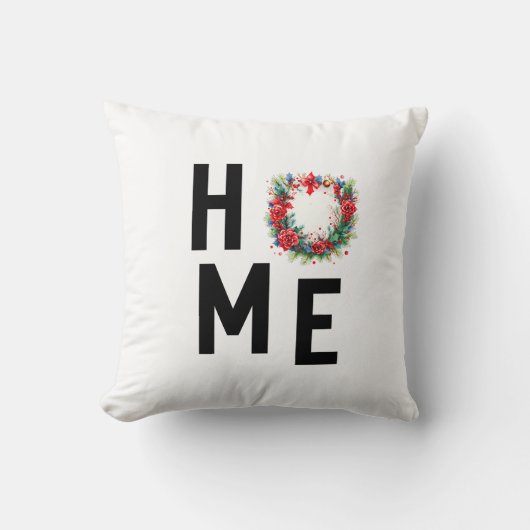 モダンリース、クリスマスホーム装飾用クッション クッション (正面)